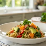 Quinoa and Veggie Bowl for a Plant-Based Option