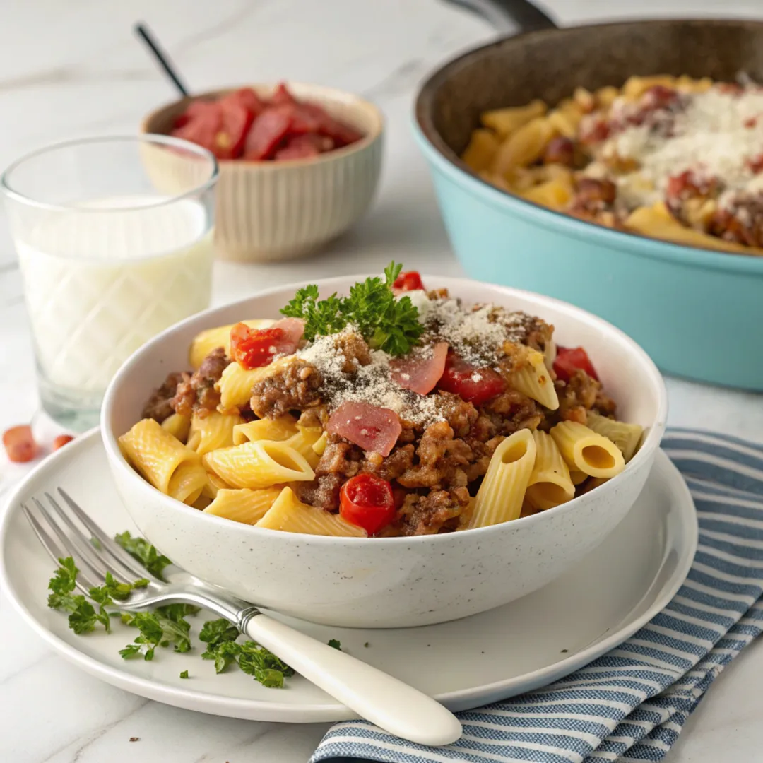 Bacon Cheeseburger Pasta: A Kid-Friendly Dinner