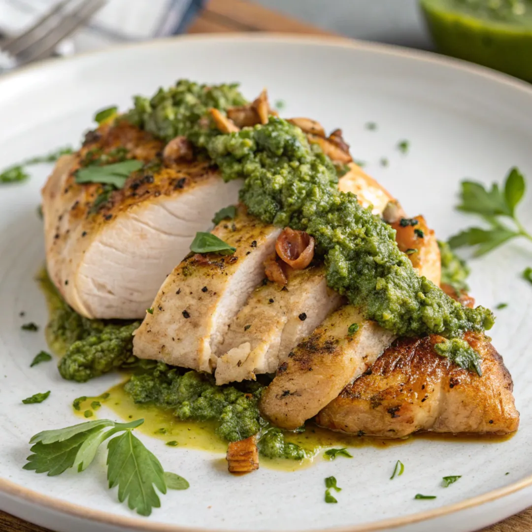 Chicken with Pumpkin Seed Pesto