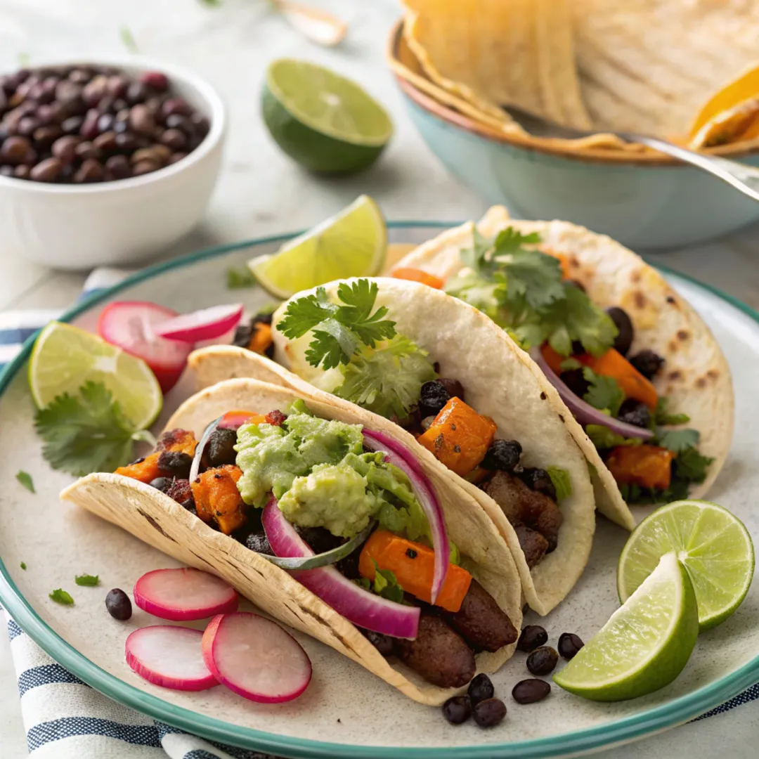 Black Bean and Sweet Potato Tacos