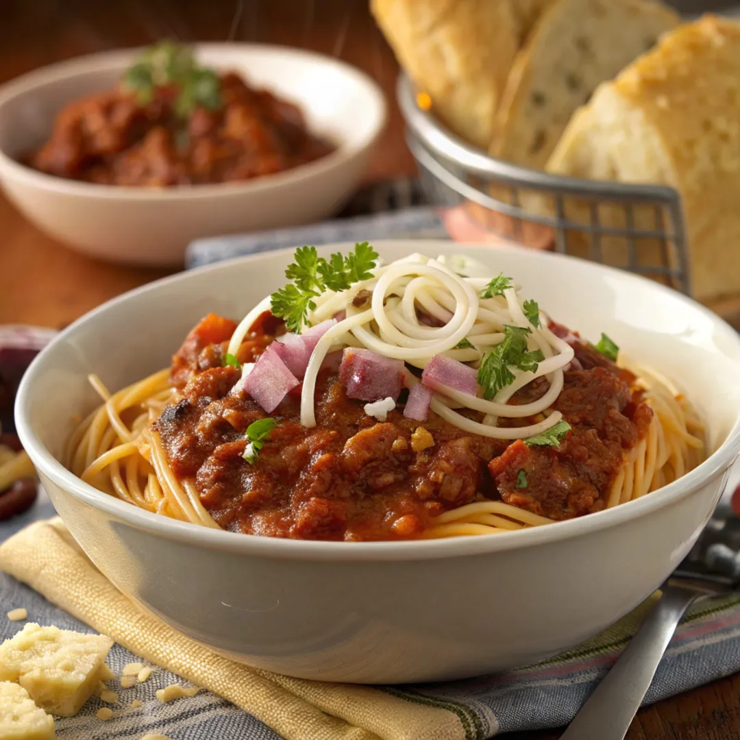 Chili-ghetti: A Hearty, Filling Meal