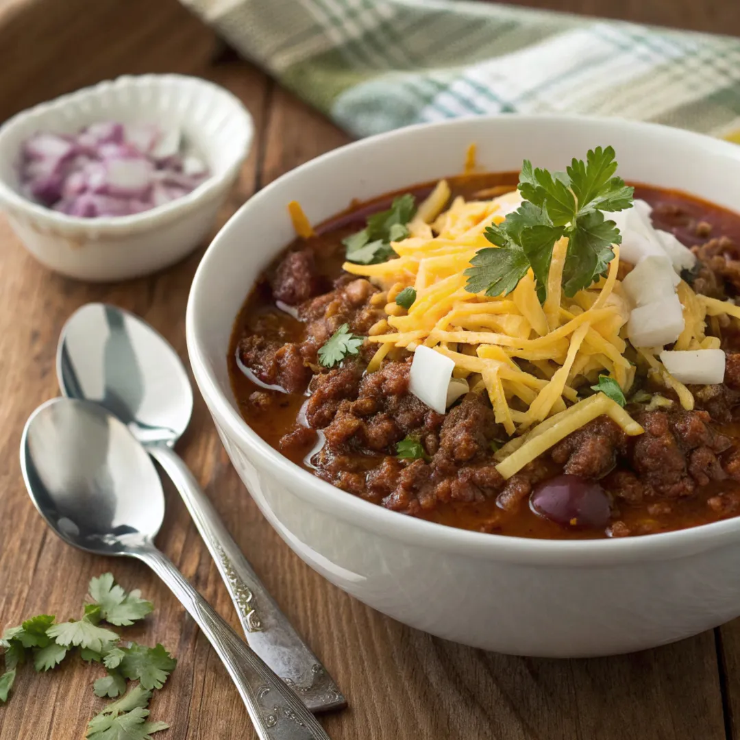 Easy No-Bean Chili: A Rich and Filling Ground Beef Dish