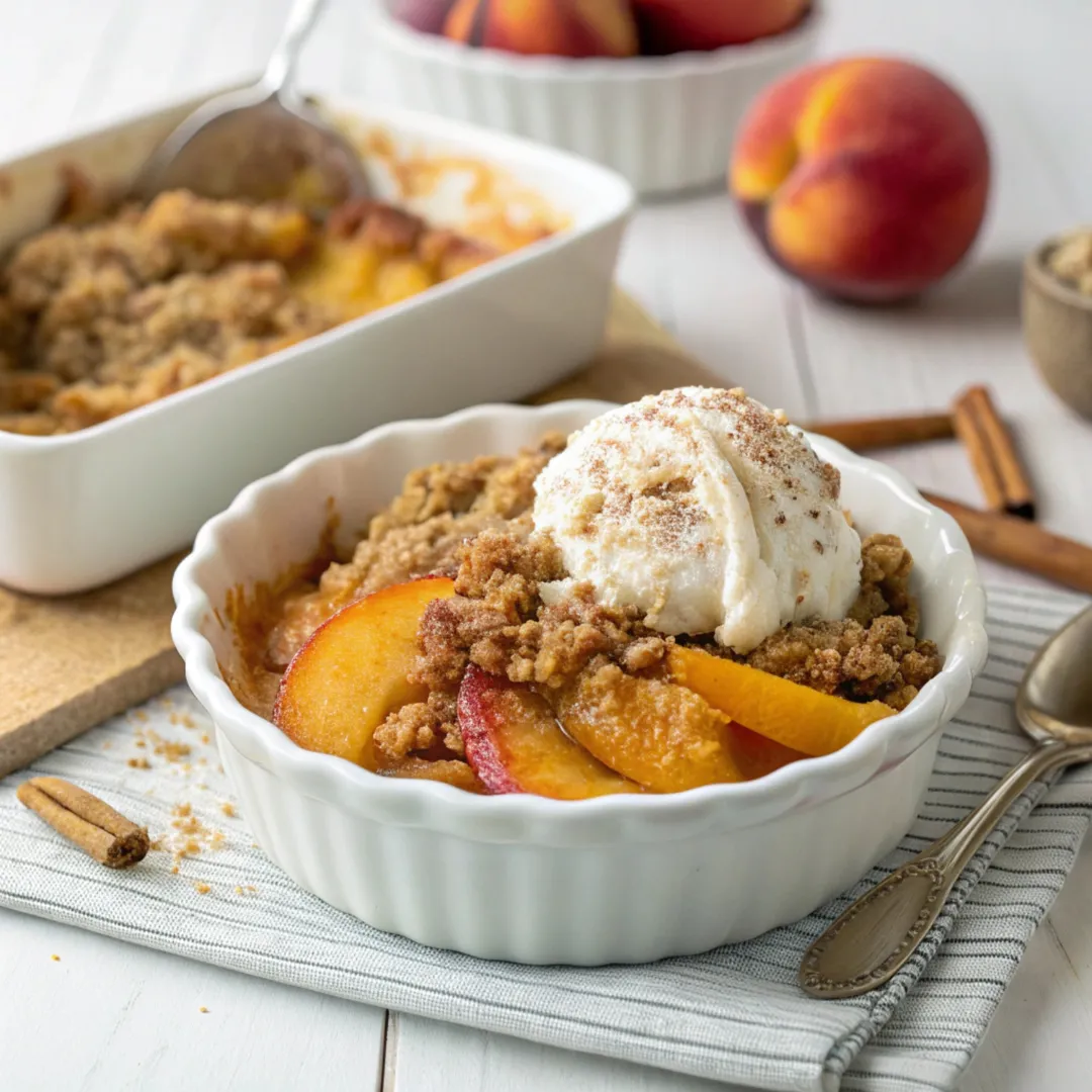 Peach Breakfast Crisp