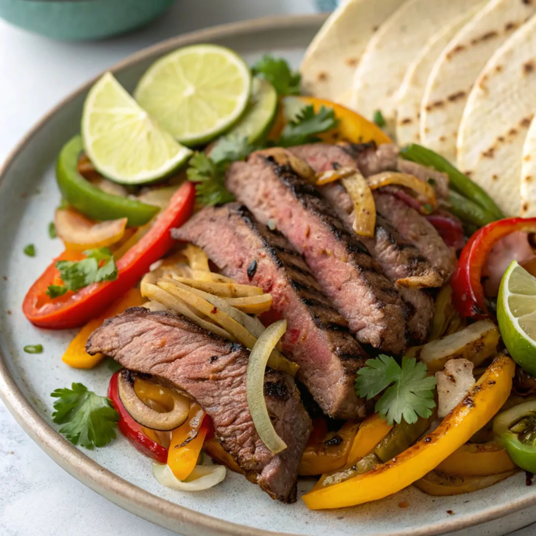 Simple Grilled Steak Fajitas