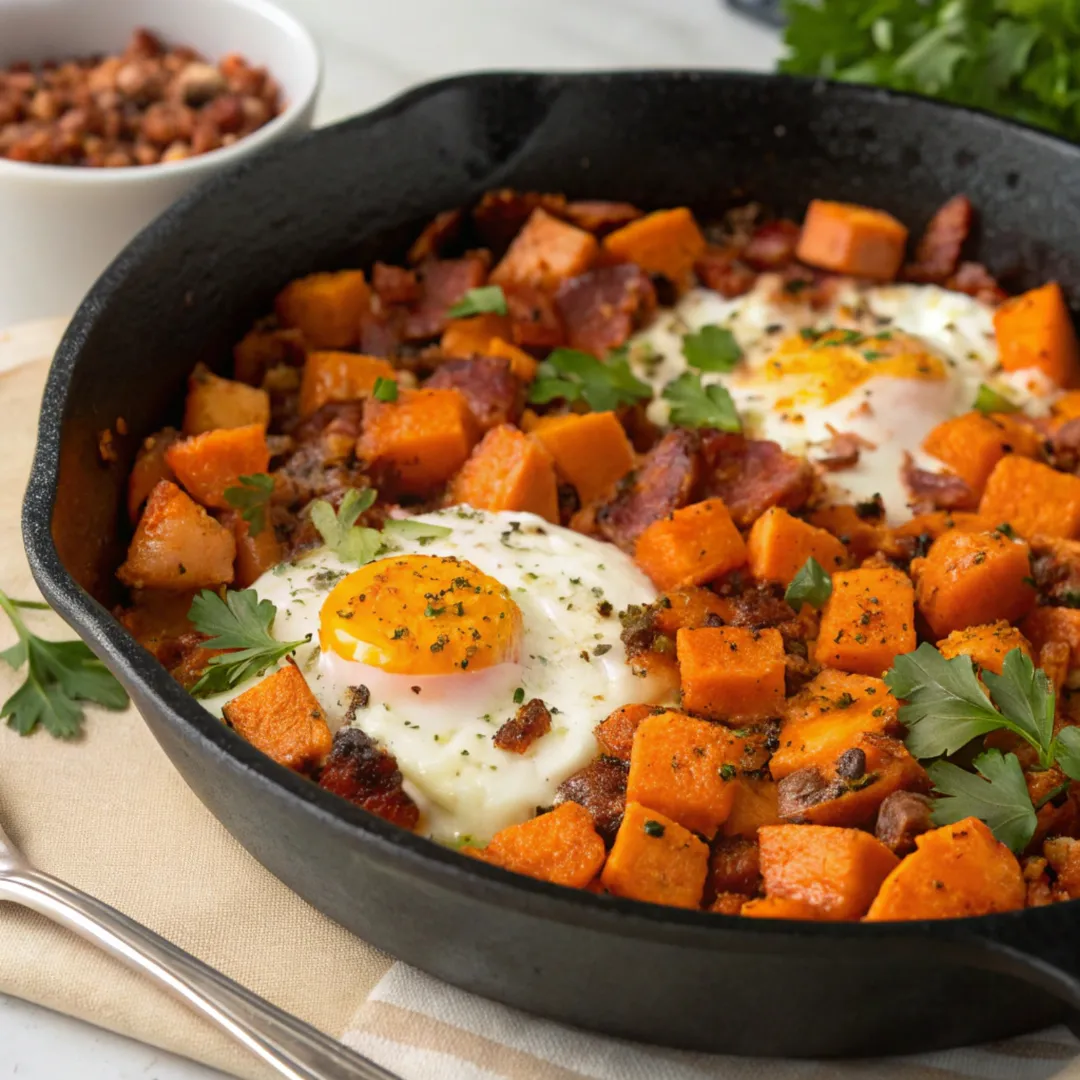 Sweet Potato & Egg Hash Skillet