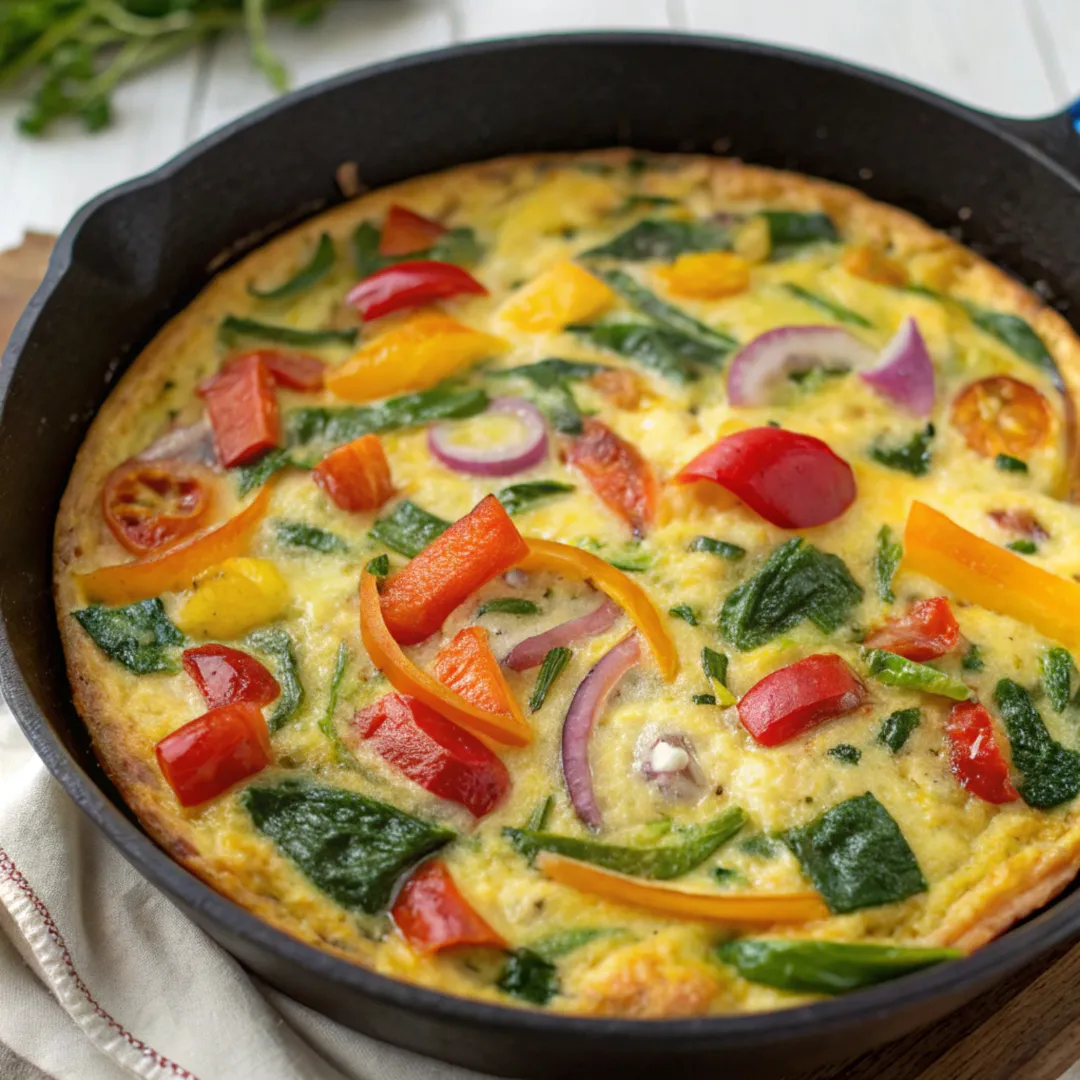 Veggie-Packed Egg Frittata – Simple Healthy Egg Meals for Dinner in USA