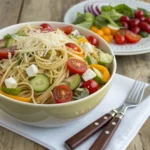 California Spaghetti Salad with Italian Dressing