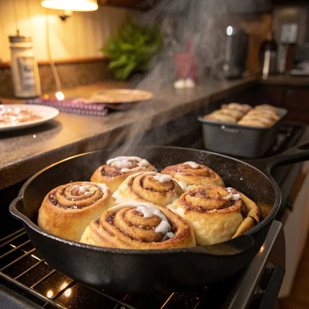 Can I Bake Cinnamon Rolls in Cast Iron?