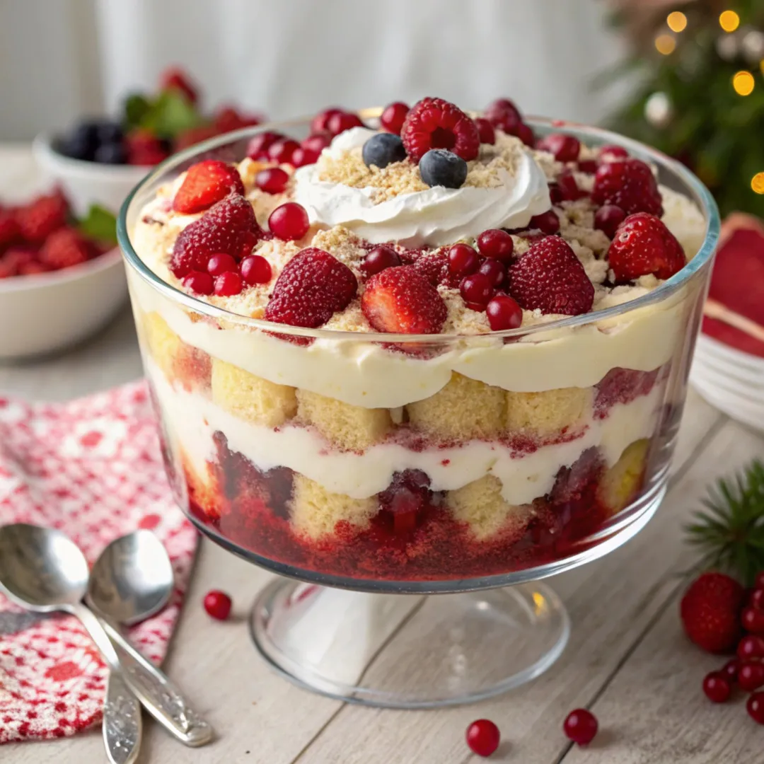 Easy Christmas Trifle: A Crowd-Pleaser 🍓