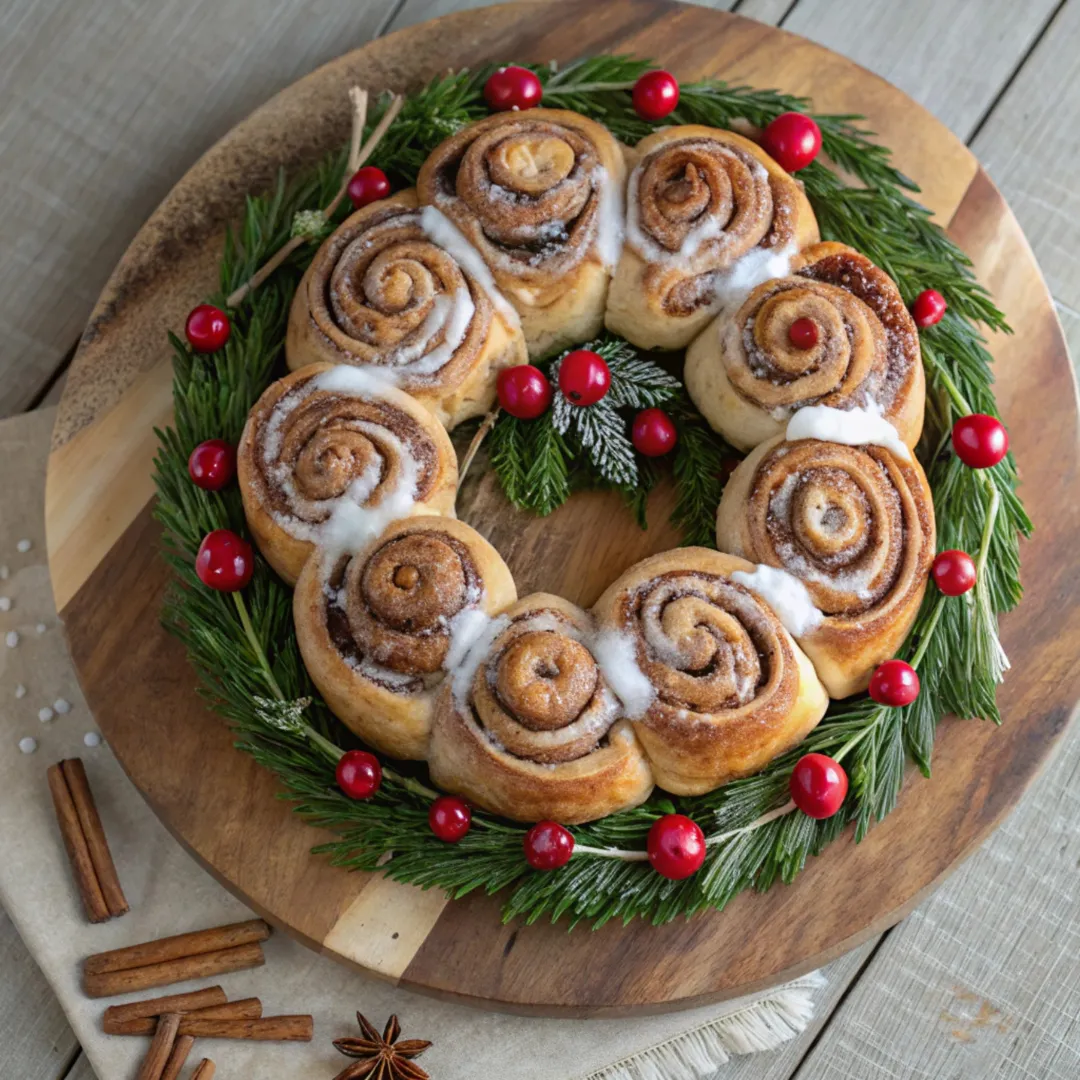 What Makes This Cinnamon Roll Wreath Special?