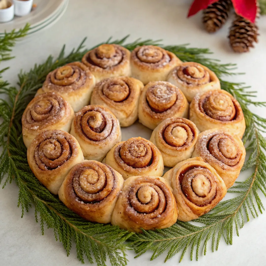 Cinnamon Roll Wreath Recipe