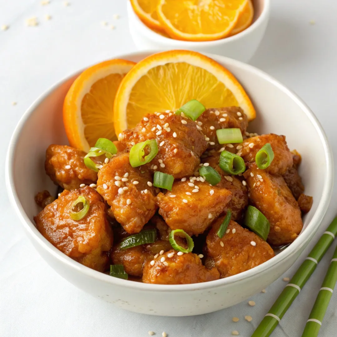 Easy orange chicken recipe with orange marmalade