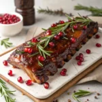 Pomegranate-Glazed Christmas Ribs