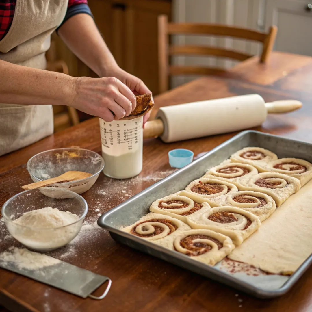 Preparing Cinnamon Rolls for the Stovetop
