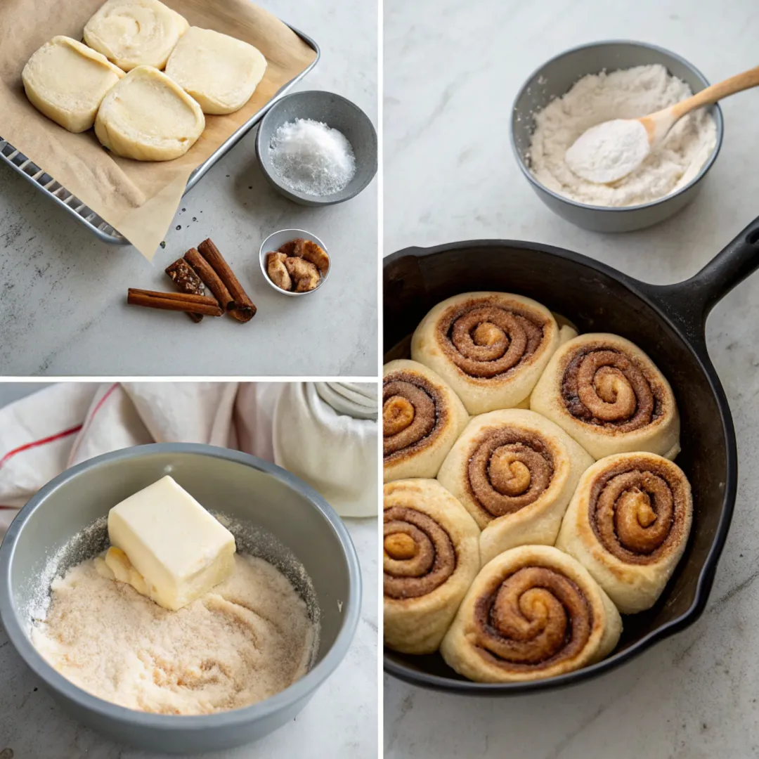 Step-by-Step Instructions for Baking Cinnamon Rolls in Cast Iron Skillet