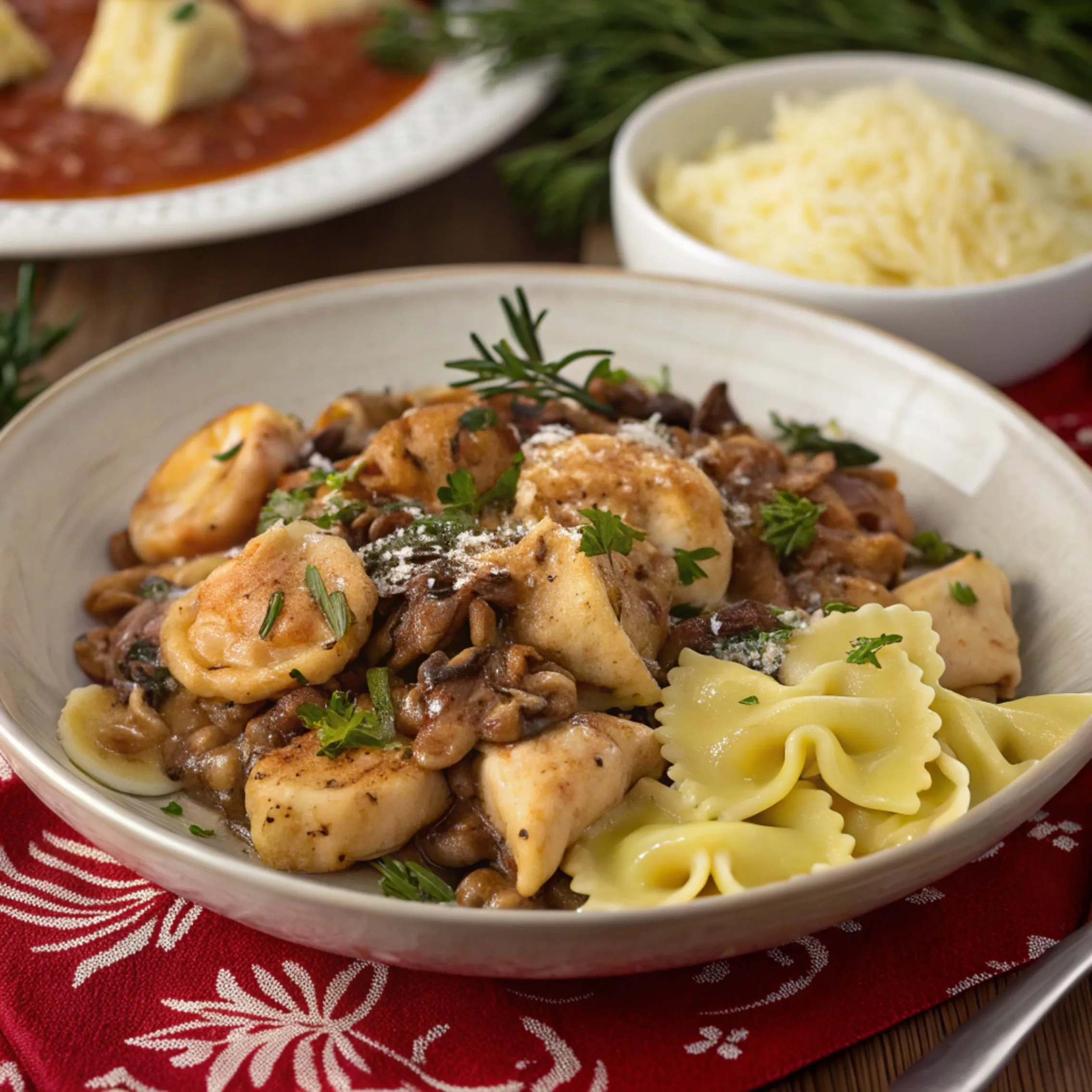 Saucy Chicken & Tortellini – A Comforting Meal for a Christmas Gathering