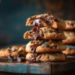 Gooey Chocolate Chip Cookies recipe card image