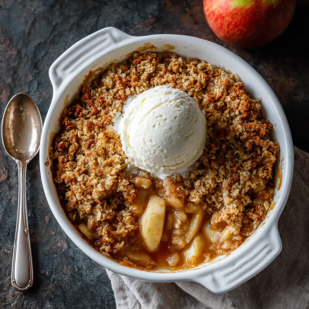 Apple Crisp with Oat Topping – Warm, Crunchy & Comforting Dessert