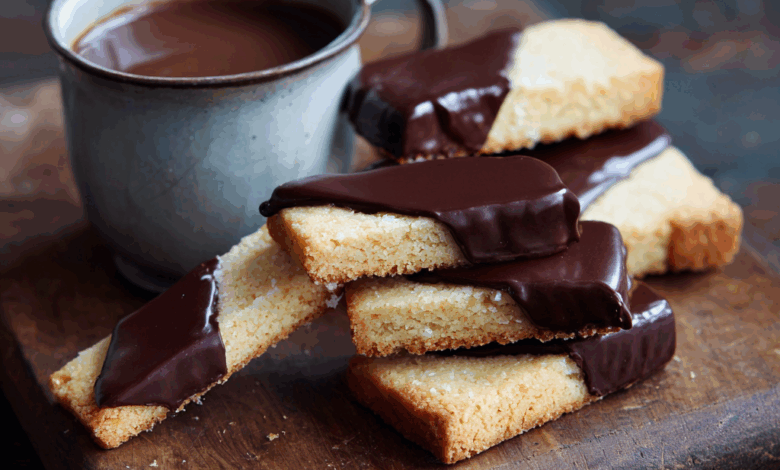Chocolate-Dipped Shortbread –