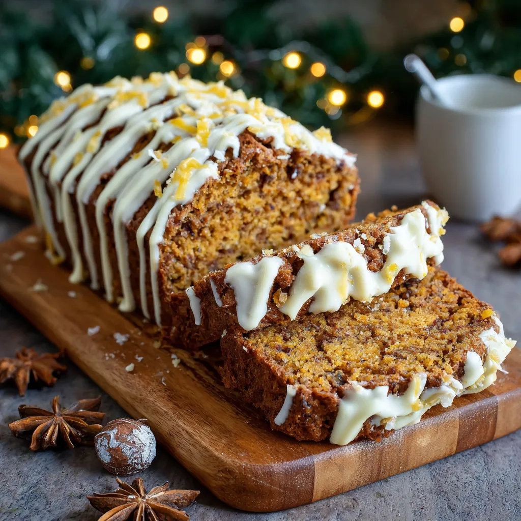Christmas Pumpkin Bread with White Chocolate 🍞🎅