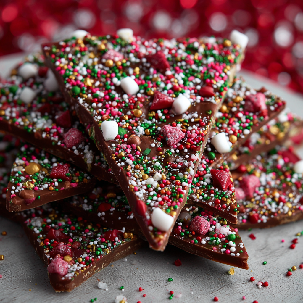 Christmas Sprinkle Bark