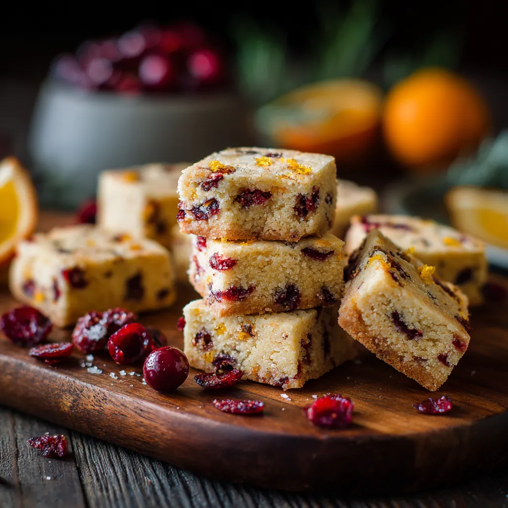 Cranberry Orange Shortbread