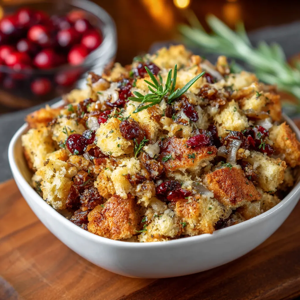 Cranberry Walnut Stuffing – A Cozy Holiday Favorite Full of Flavor