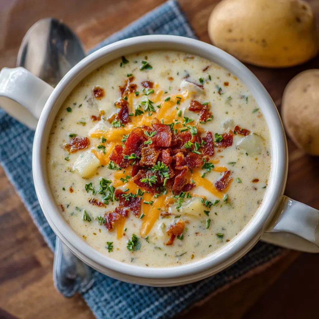 Creamy Ranch Potato Soup – Tangy, Herb-Infused Comfort Recipe