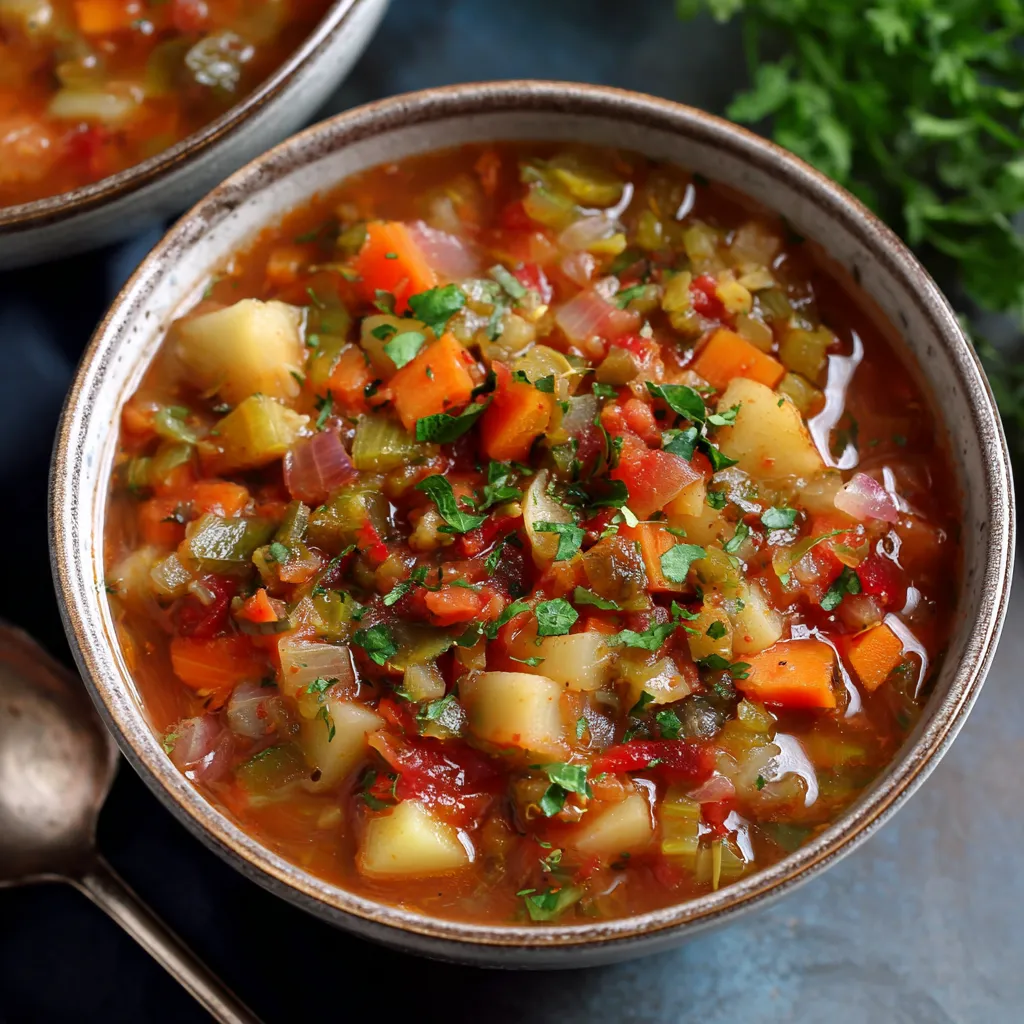 Healthy Vegetable Potato Soup – Lower-Calorie, Veggie-Loaded Version