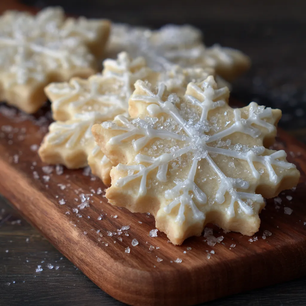 Lemon Snowflake Shortbread
