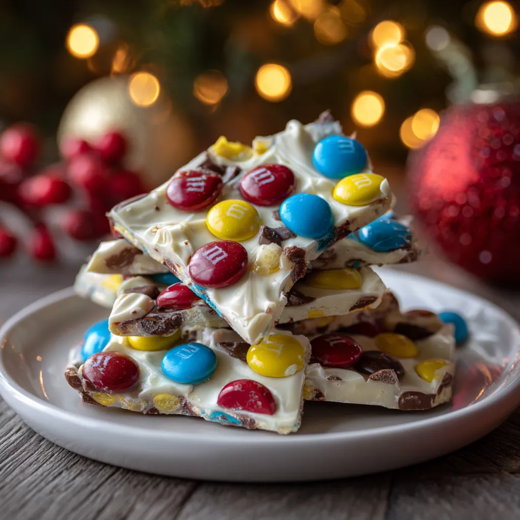 M&M Christmas Bark
