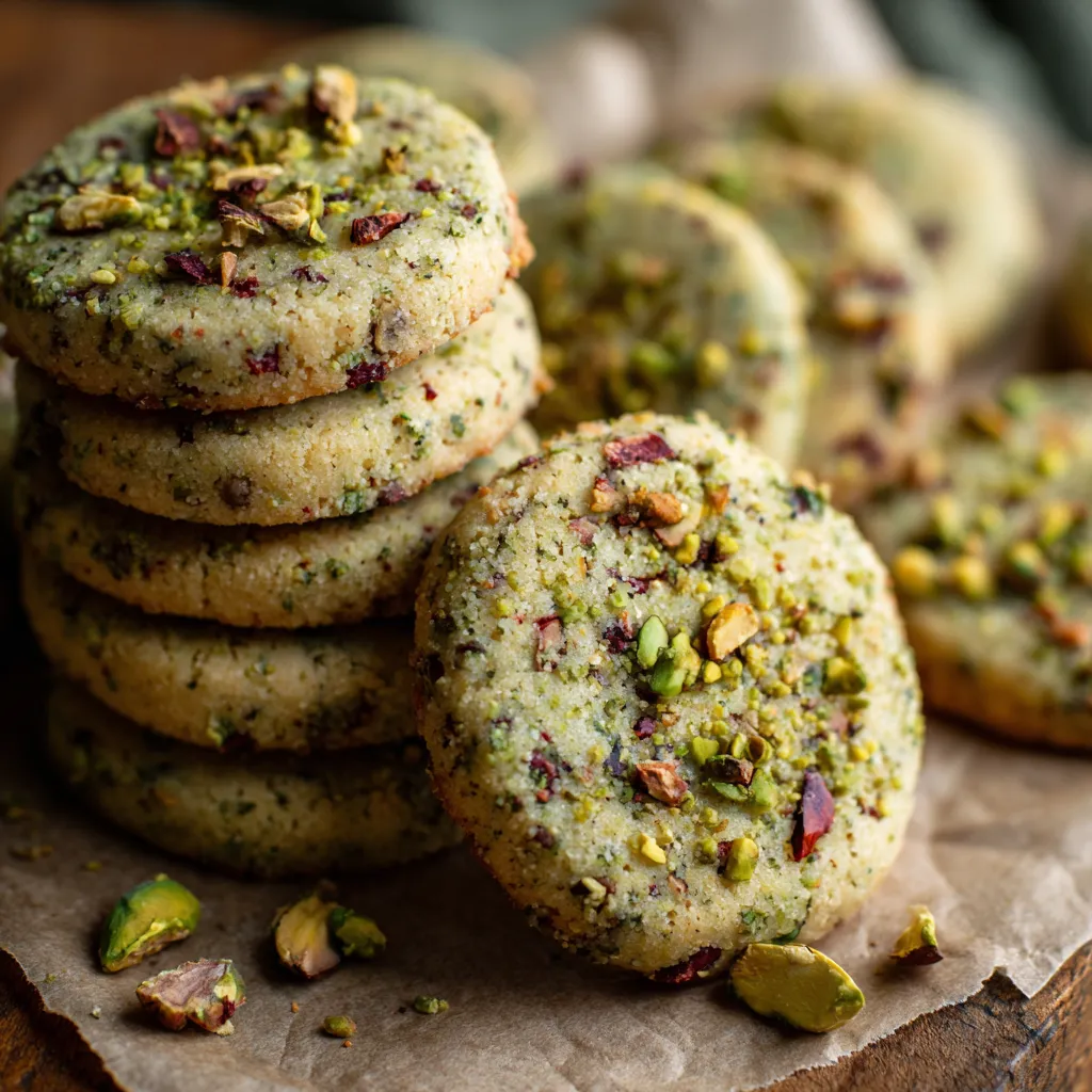 Pistachio Holiday Shortbread