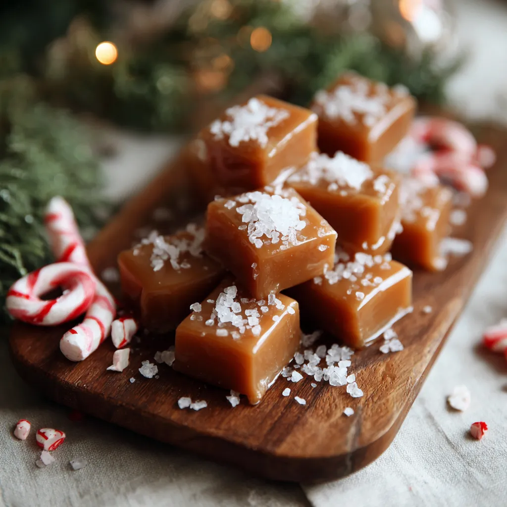 Salted Christmas Caramels