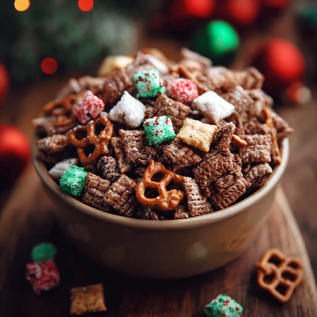 Super Crunchy Holiday Reindeer Chow