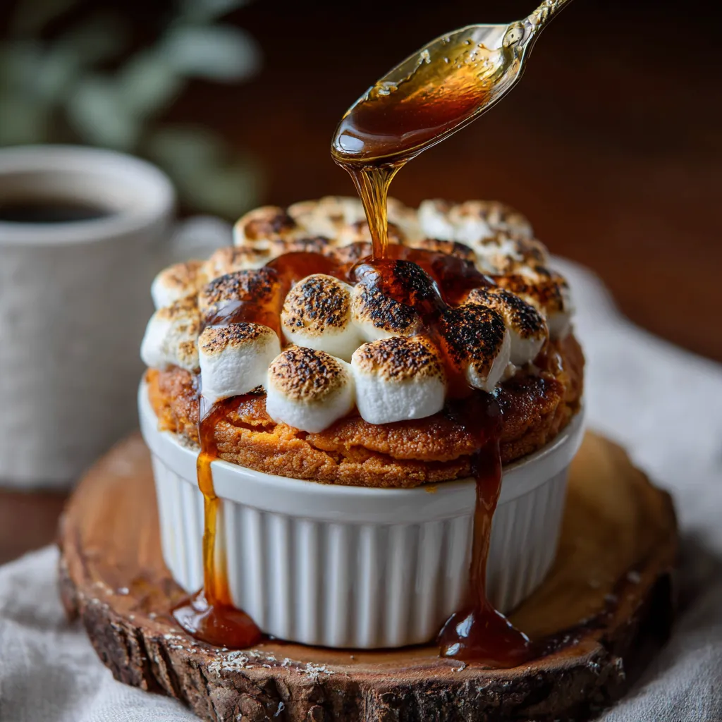 Sweet Potato Soufflé with Marshmallow Topping — A Cozy Holiday Favorite 🍠