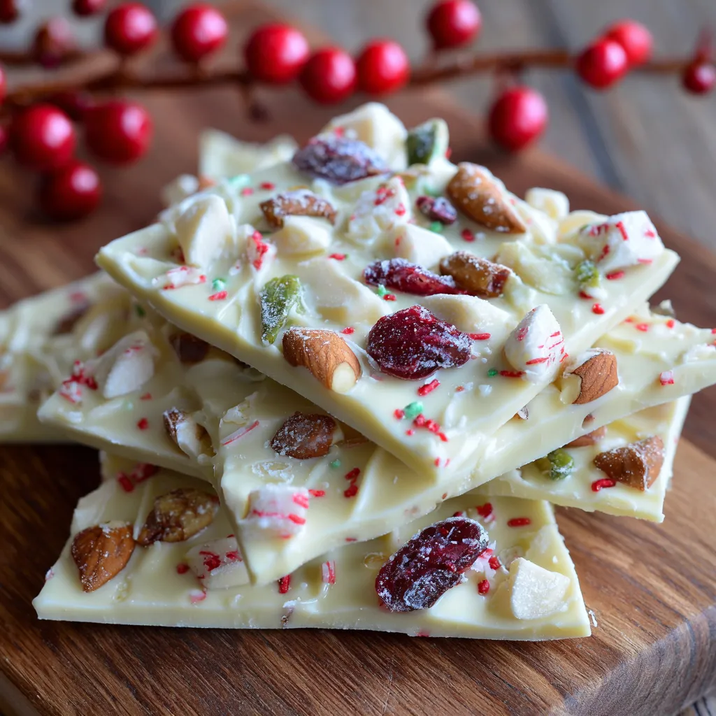 White Chocolate Christmas Bark