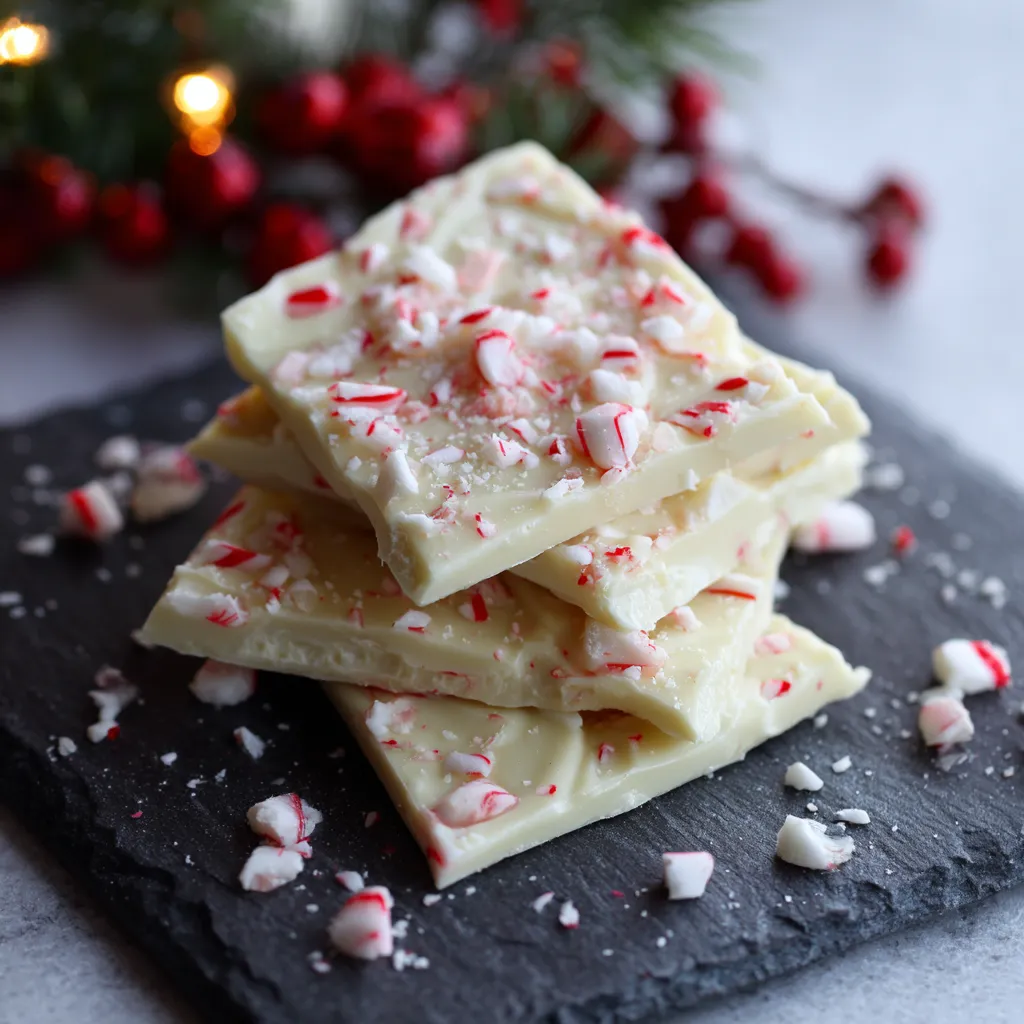 White Chocolate Peppermint Bark – A Sweet Holiday Classic