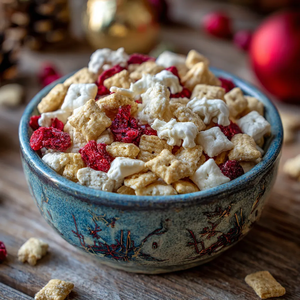 White Chocolate Reindeer Chow