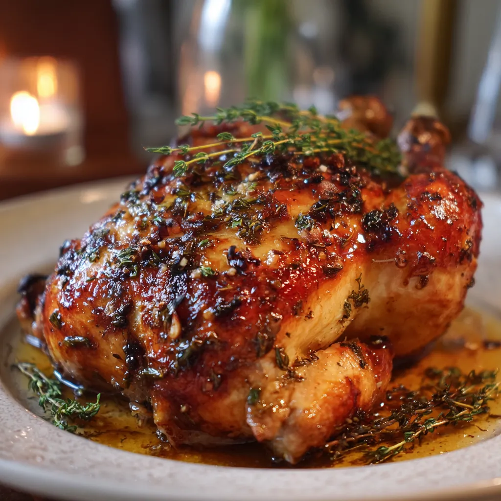 🍯 Honey Butter Roasted Chicken with Thyme