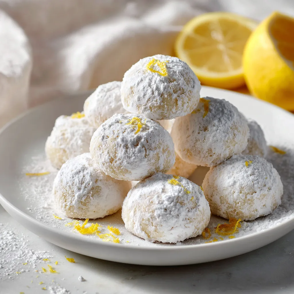 LEMON SNOWBALL COOKIES
