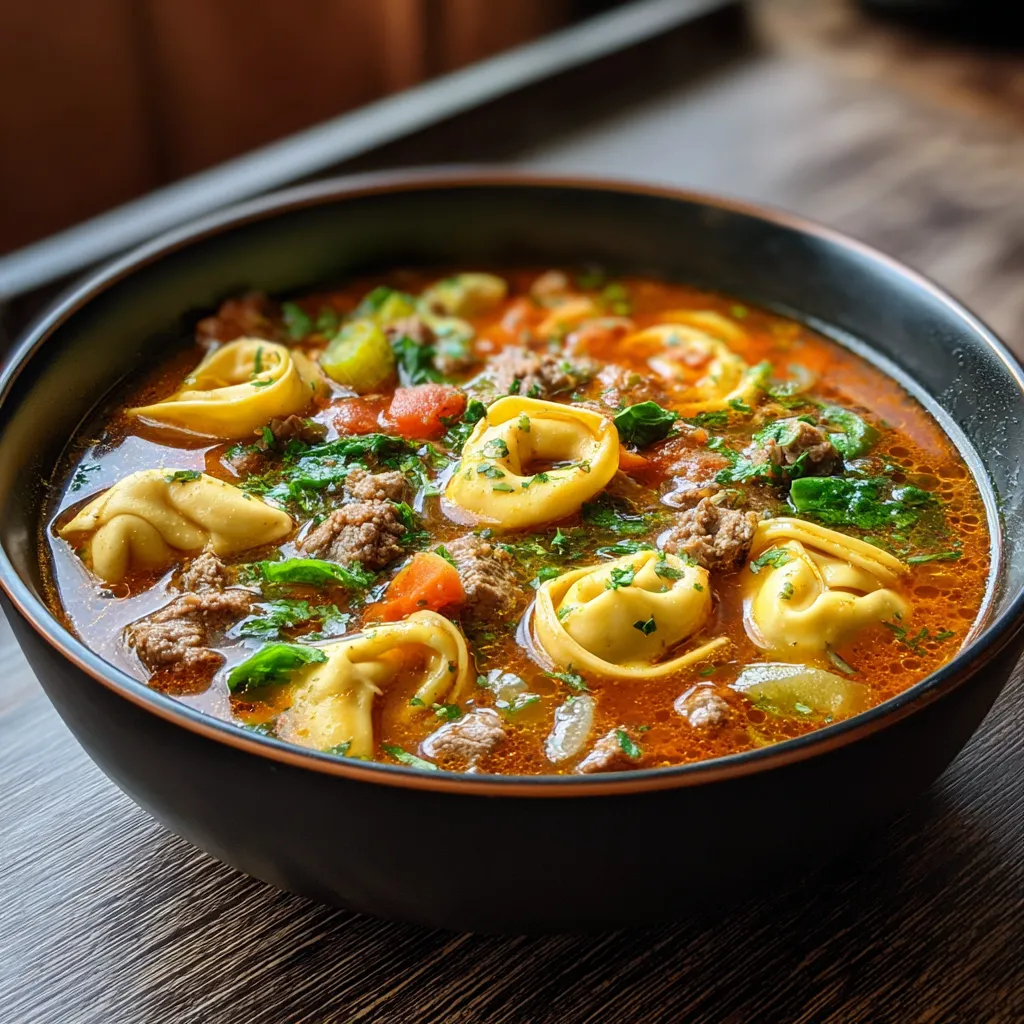 Beef Tortellini Soup