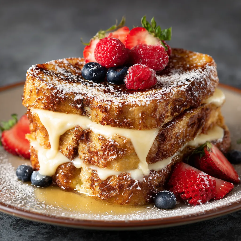 Brioche French Toast with Custard Center
