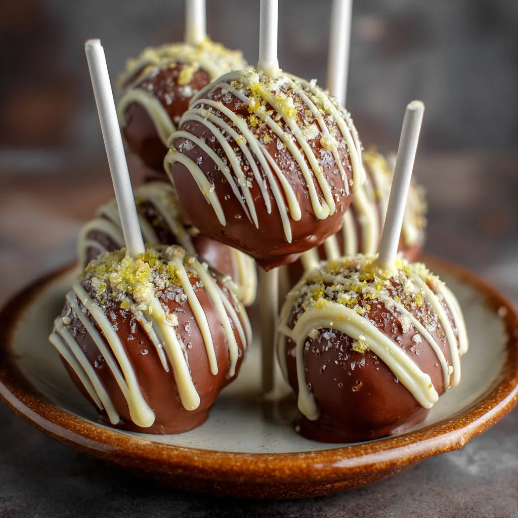 Chocolate Gingerbread Cake Pops