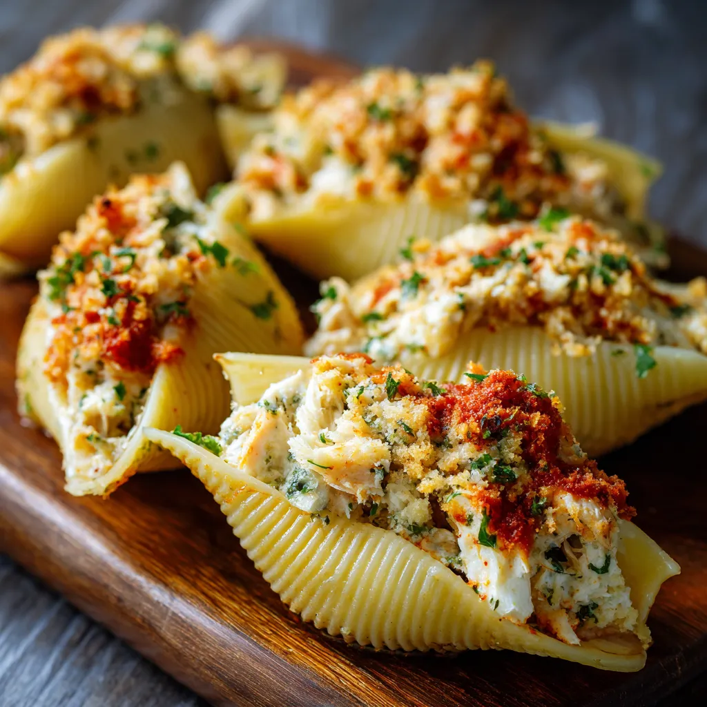 Crab and Ricotta Stuffed Shells