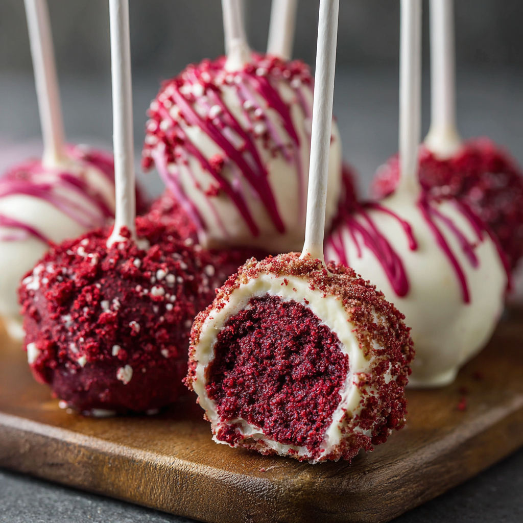 Cream Cheese Red Velvet Truffle Pops