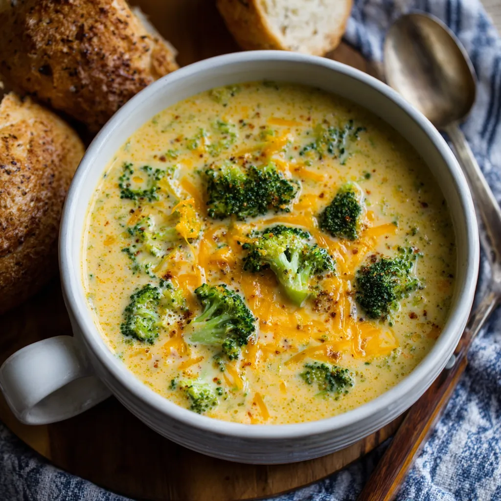 Creamy Broccoli Cheddar Soup