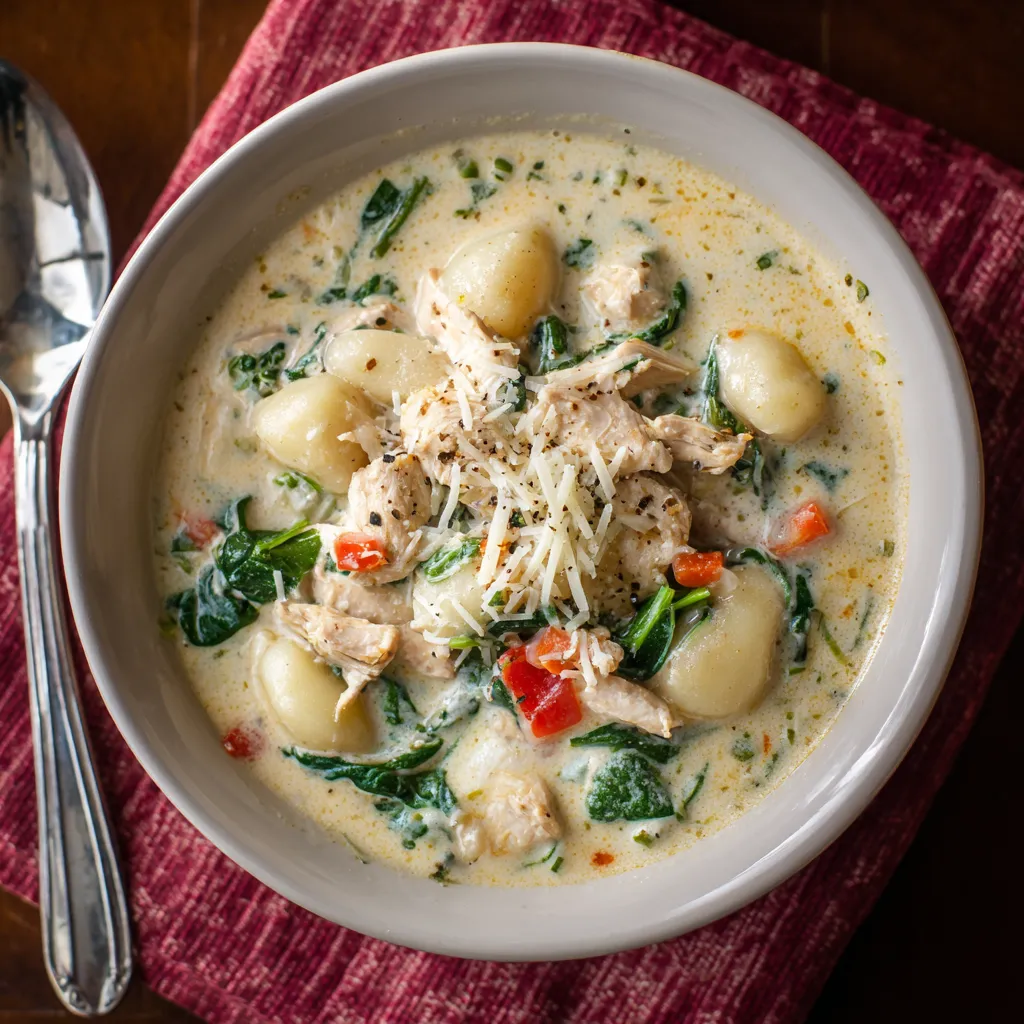 Creamy Chicken Gnocchi Soup
