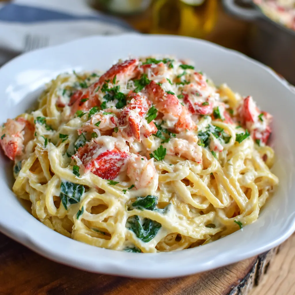 Creamy Lobster Pasta with Parmesan Sauce