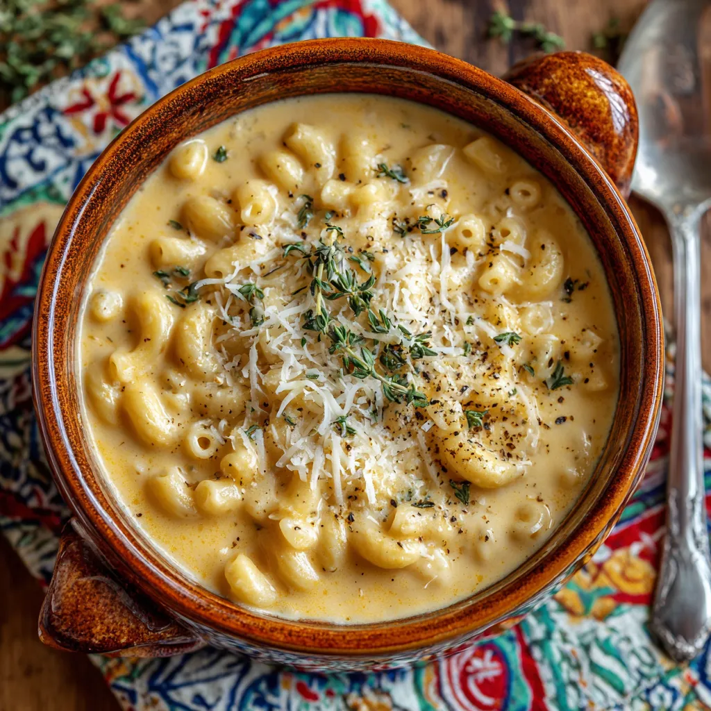 Creamy Mac and Cheese Soup