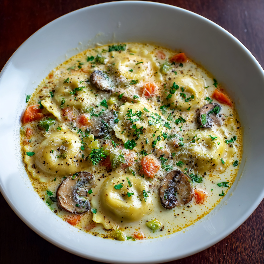 Creamy Ravioli Soup